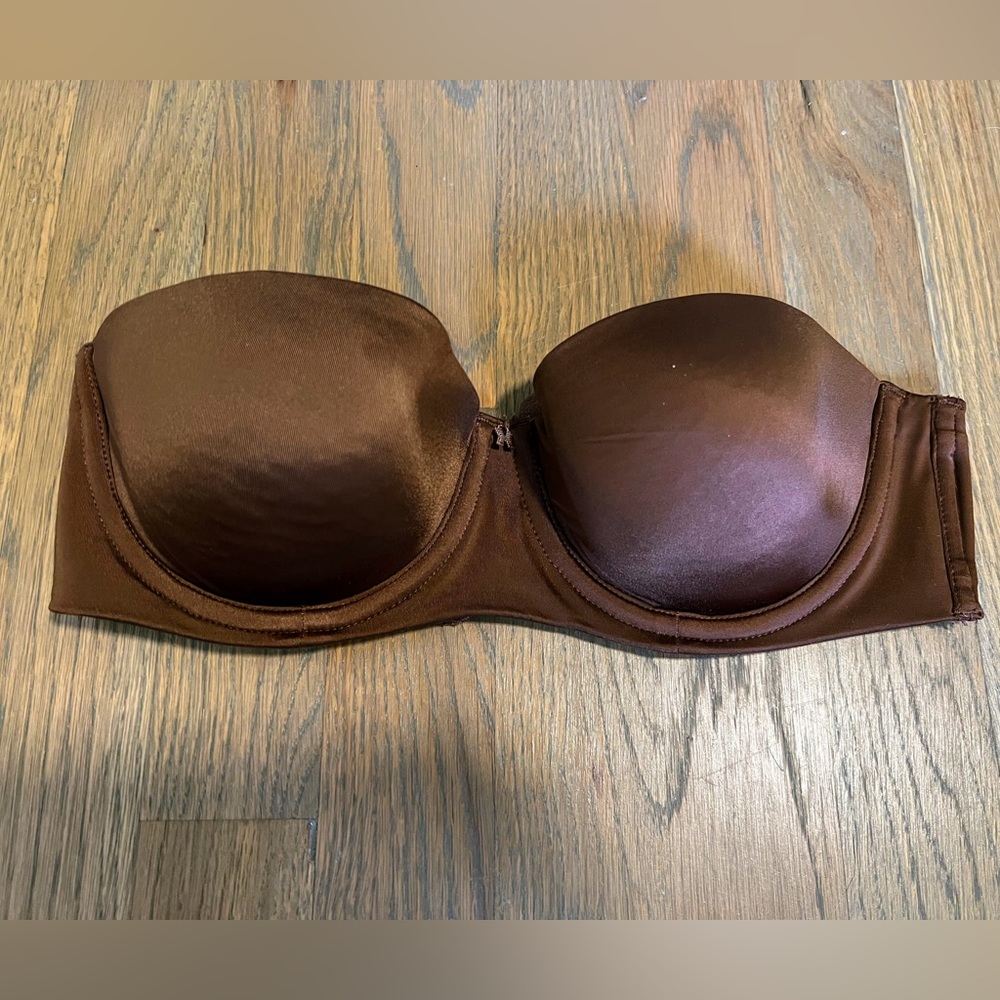 Savage X fenty brown strapless bra 32c